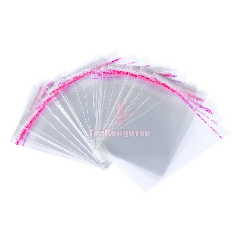 Пакет с липким слоем глянцевый 12 см*9 см 50 шт