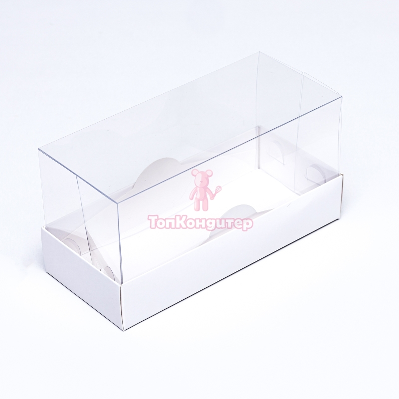 Коробка под мини-кекс 18 см*8 см*9 см белая