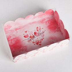 Коробка для пирожных 30 см*20 см*8 см "Для любимых"