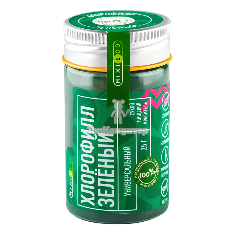 Краситель натуральный "MIXIE" Хлорофилл зеленый 25 гр