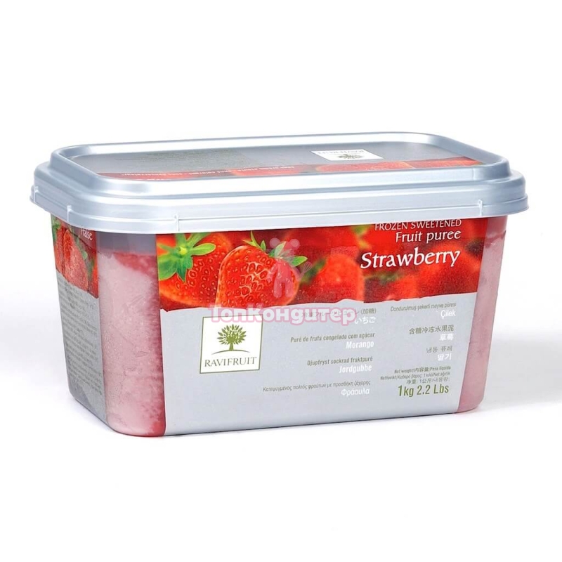 Пюре замороженное "Ravifruit" Клубника 1 кг