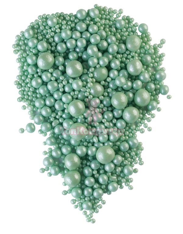 Драже зерновое в цветной кондитерской глазури "Жемчуг изумруд" №193