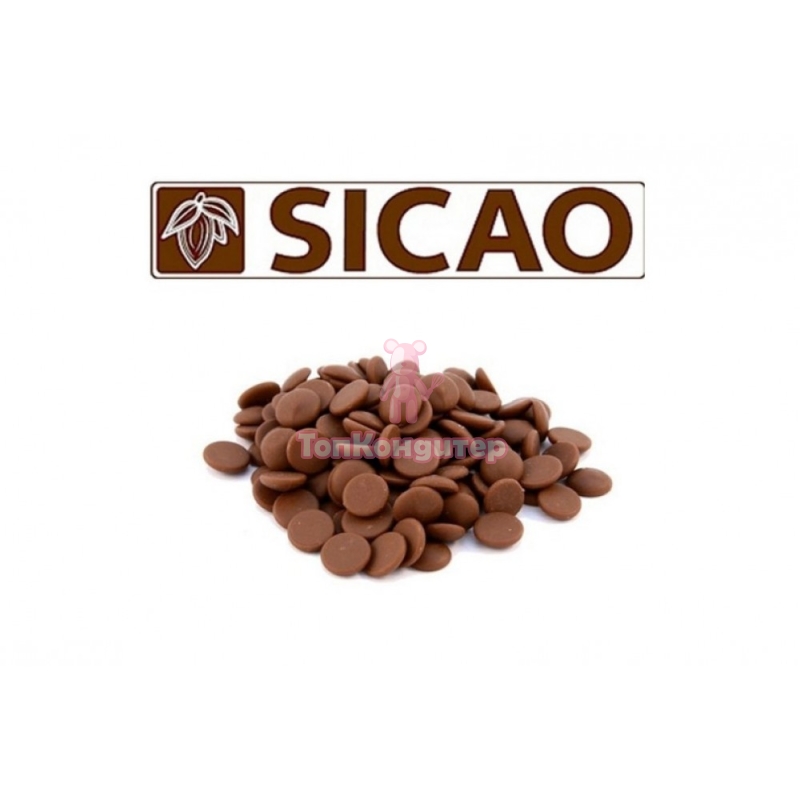 Sicao Шоколад молочный в галлетах 33% 1 кг, Россия