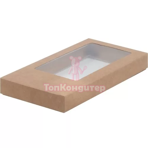 Коробка для шоколадной плитки 18 см*9 см*1,7 см крафт